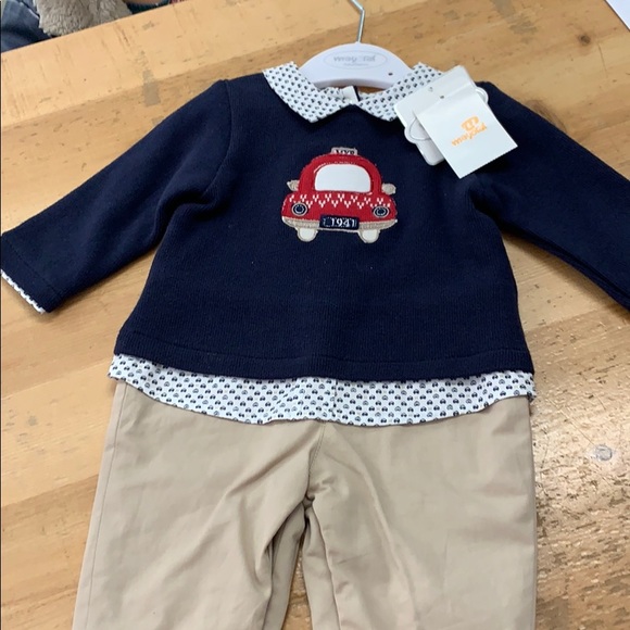Baby boy sweater and pants jumpsuit - Picture 1 of 6